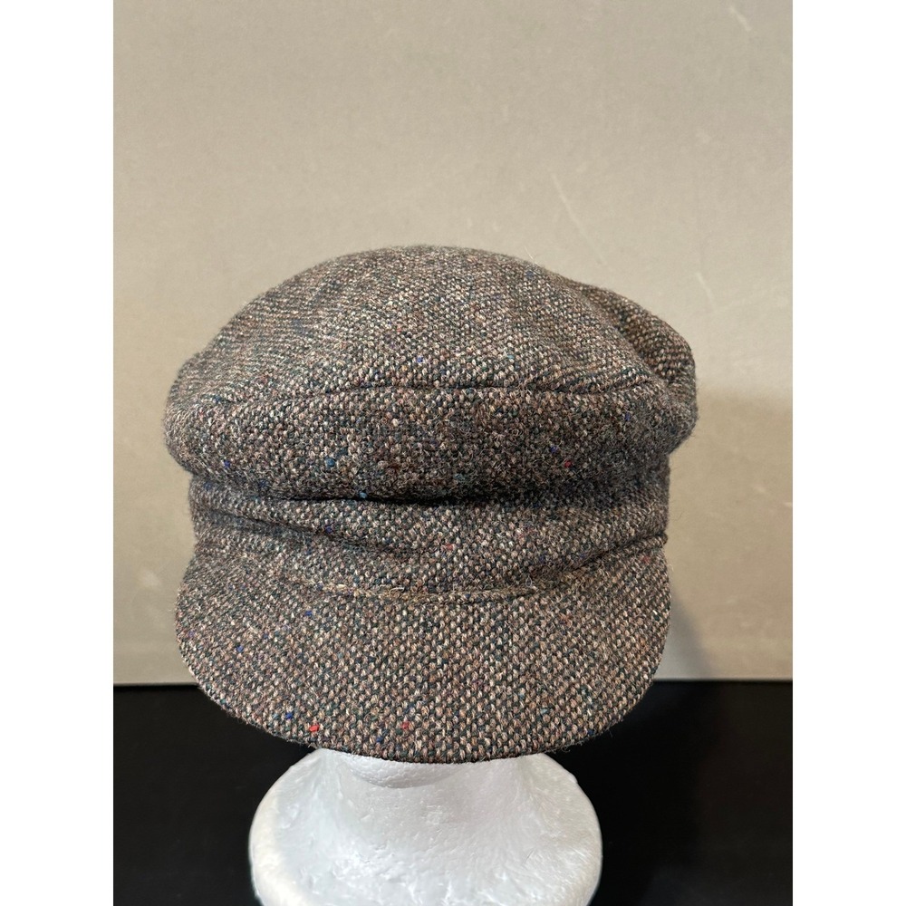 Hanna Hats of Donegal Brown Tweed Wool Newsboy Cap Made in Ireland Medium